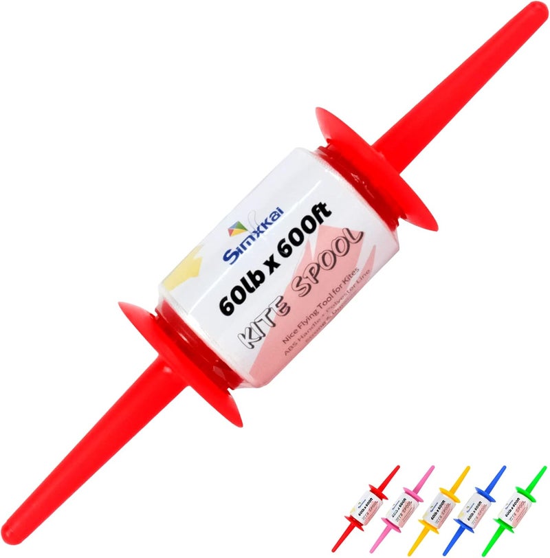 Simxkai Kite Spool, Reel Winder,Grip String Handle, 600 feet Twisted Line for Each String Handle (1&2&3&4pack) - Image 1
